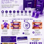 Double Pack Teeth Whitening Strips - 28 strips (14 pairs) Peroxide free.
